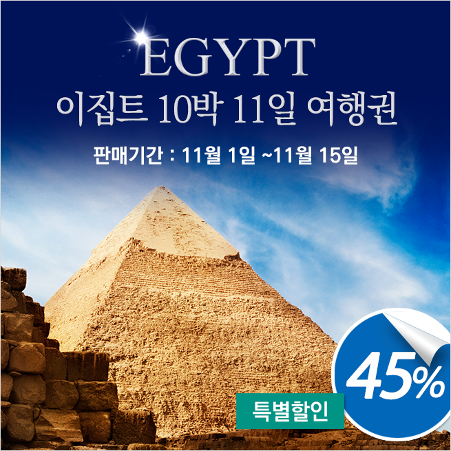 이집트 10박 11일 여행권